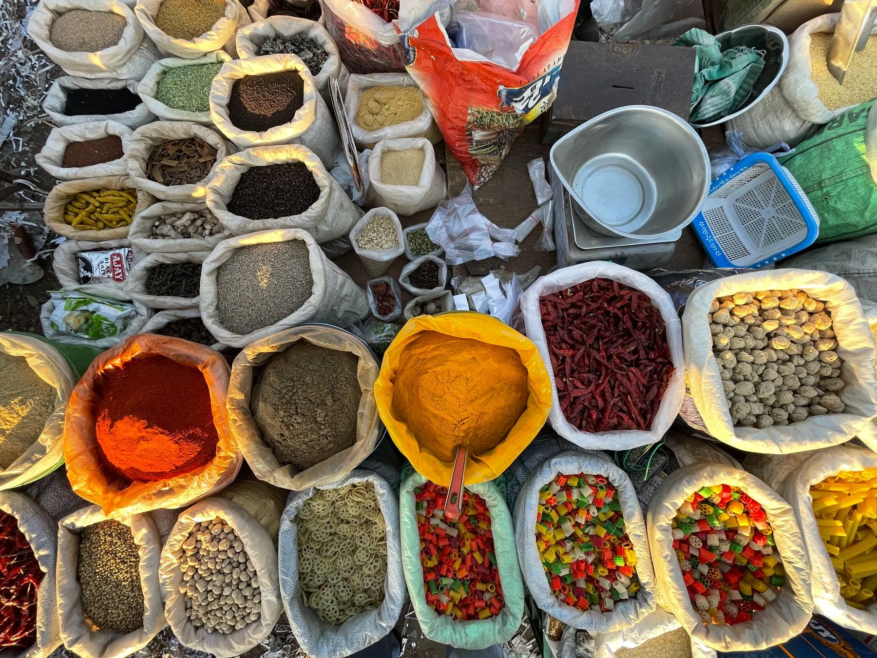 Vibrant assortment of culinary ingredients and spices